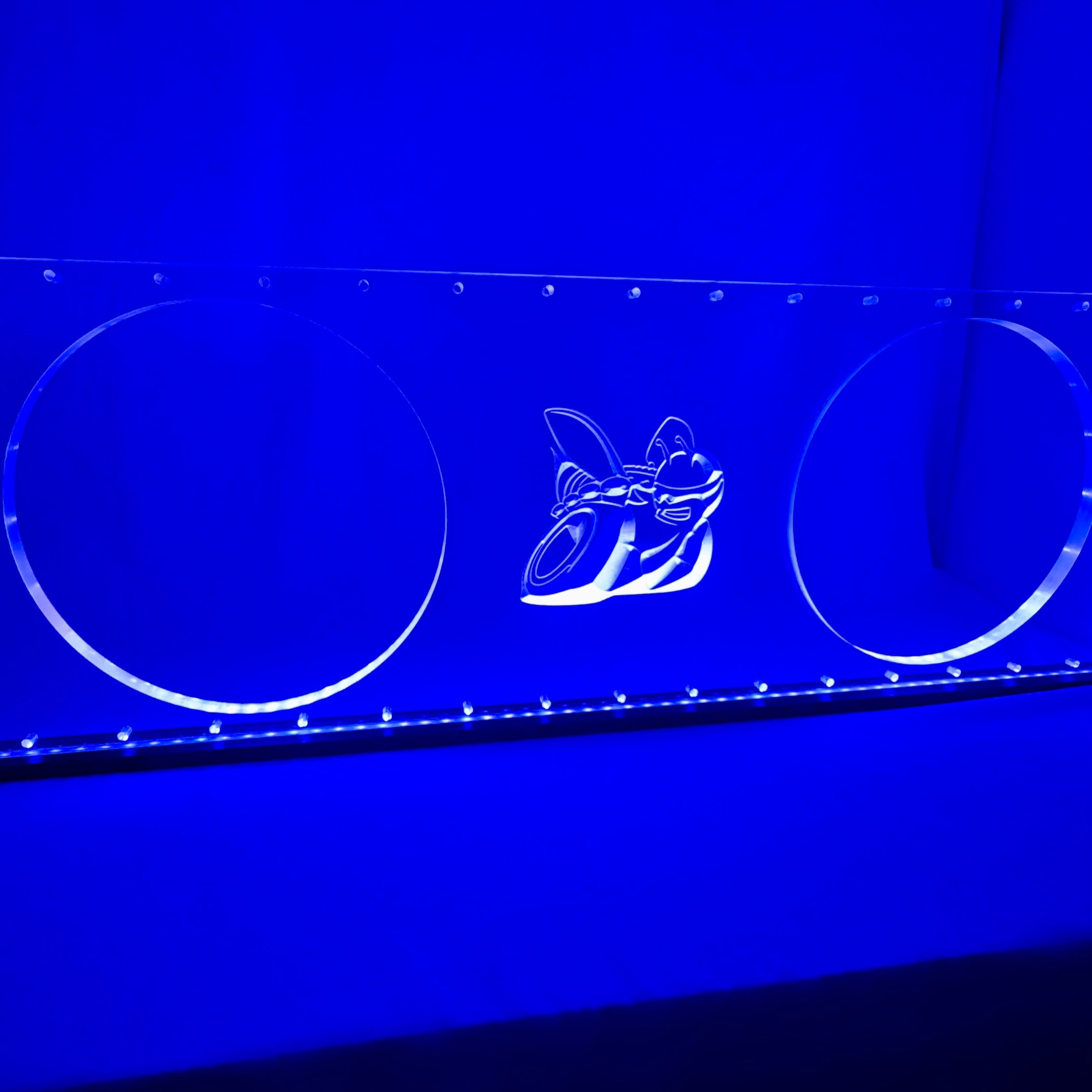 Sound Authority Plexiglass - 36" x 12" 3D Engraved Acrylic Window For Subwoofer Box