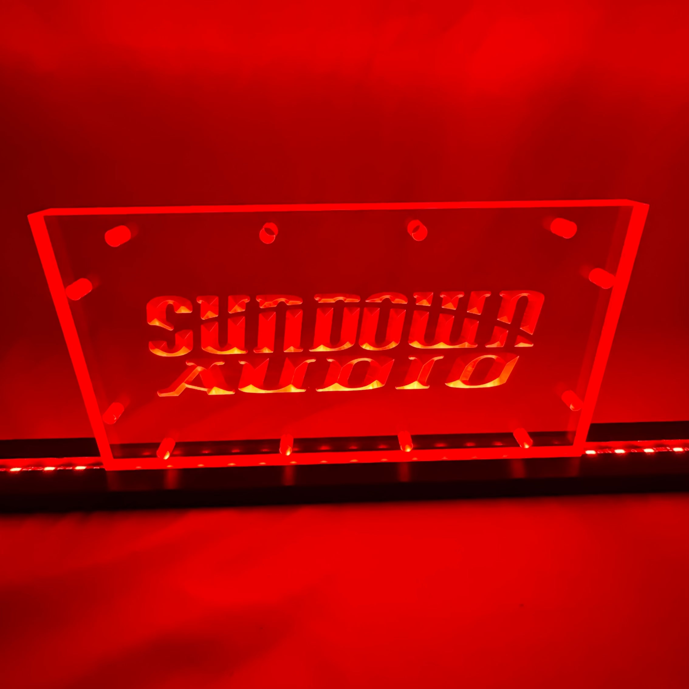 Sound Authority Plexiglass - 10" x 5" 3D Engraved Acrylic Window For Subwoofer Box