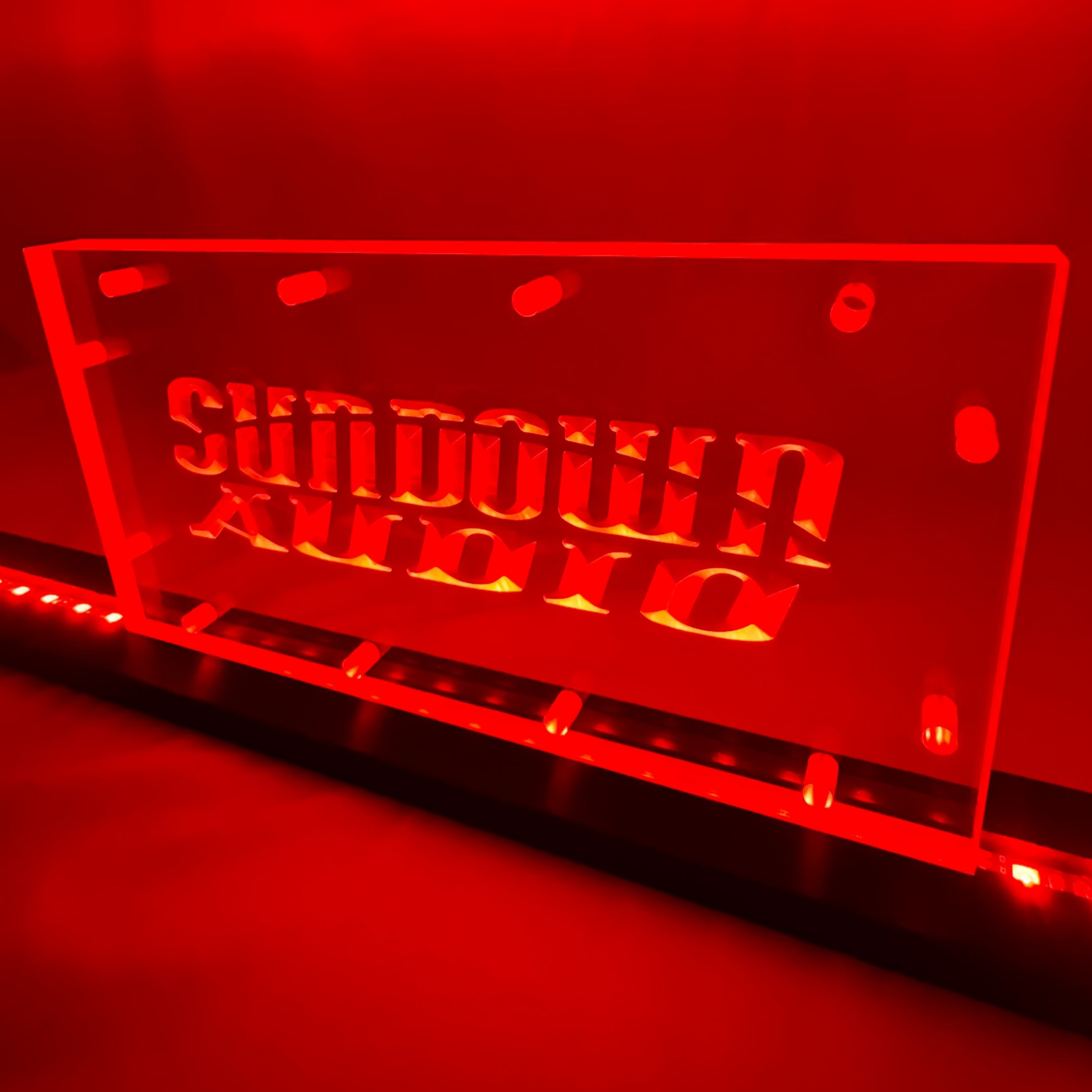 Sound Authority Plexiglass - 10" x 5" 3D Engraved Acrylic Window For Subwoofer Box