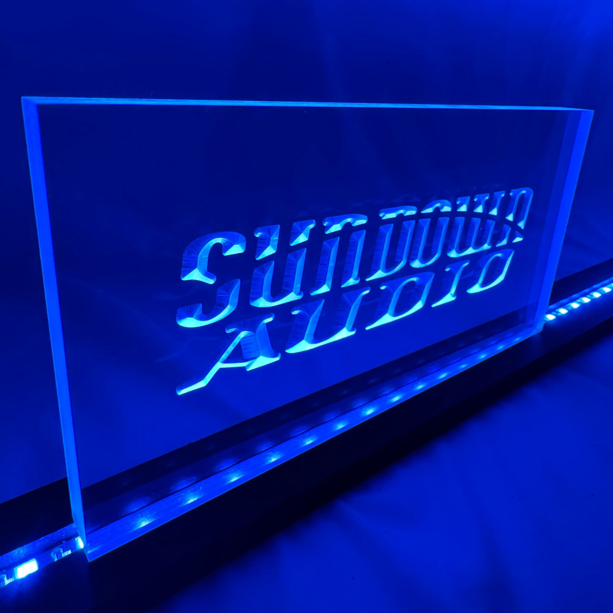 Sound Authority Plexiglass - 10" x 5" 3D Engraved Acrylic Window For Subwoofer Box