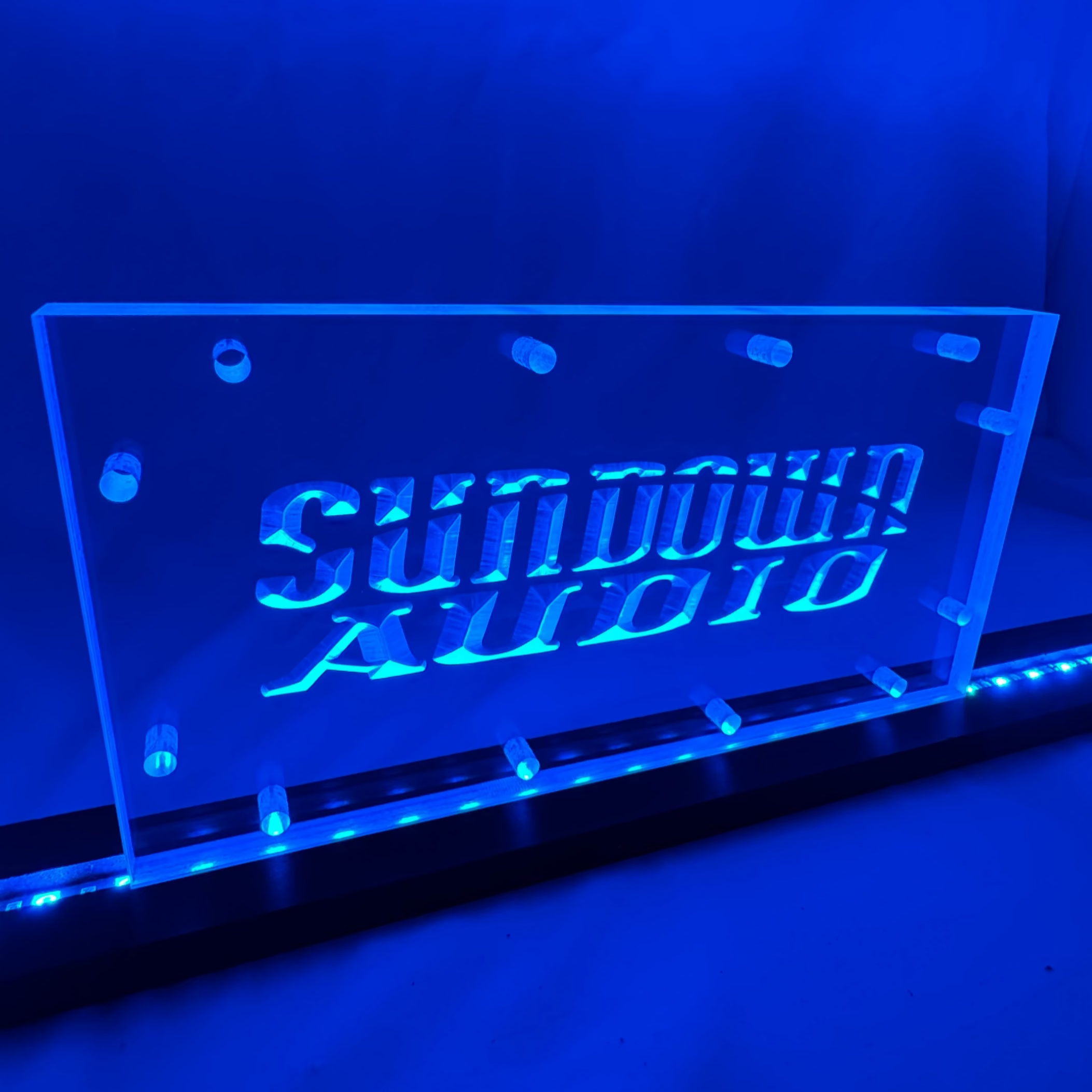 Sound Authority Plexiglass - 10" x 5" 3D Engraved Acrylic Window For Subwoofer Box