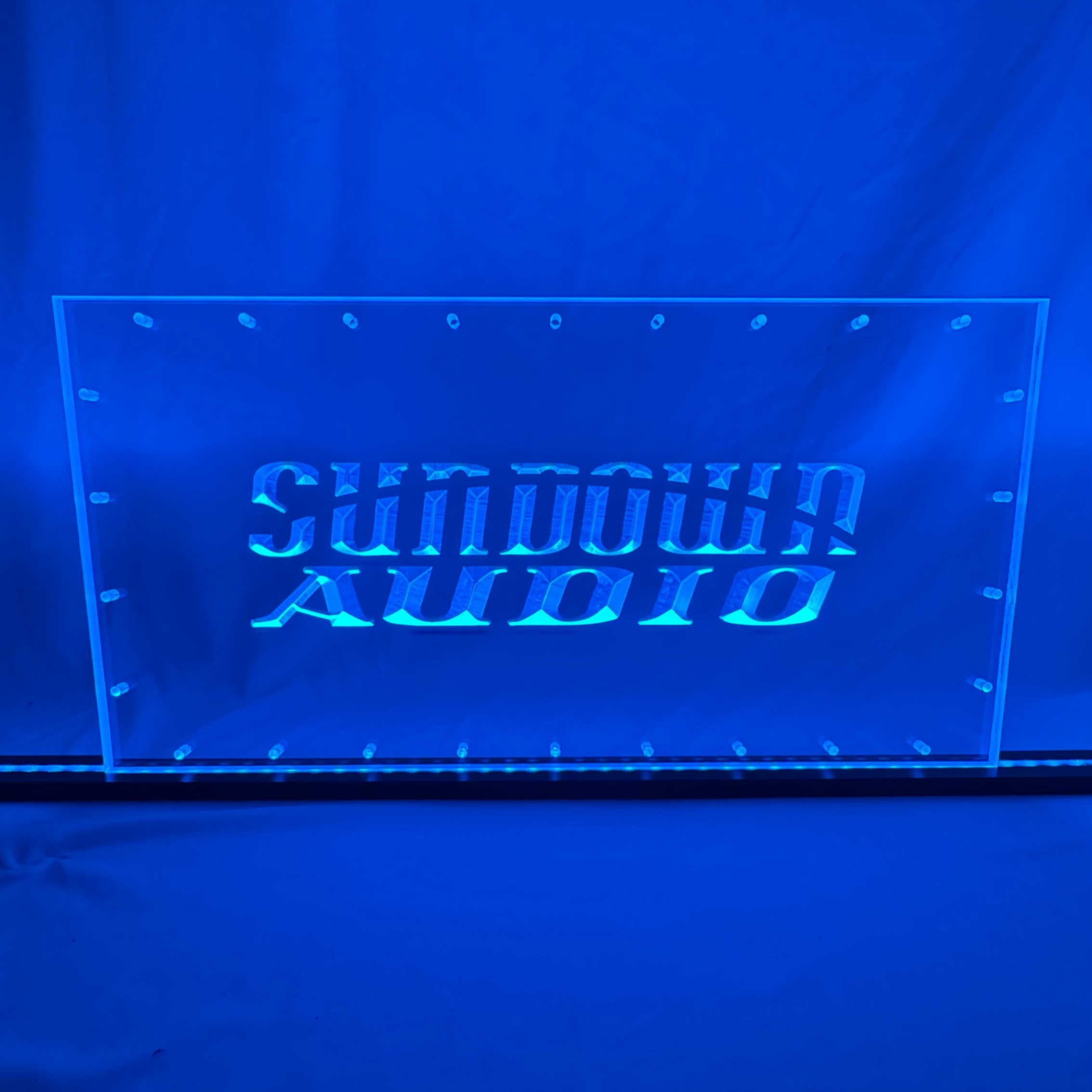 Sound Authority Plexiglass - 24" x 12" 3D Engraved Acrylic Window For Subwoofer Box