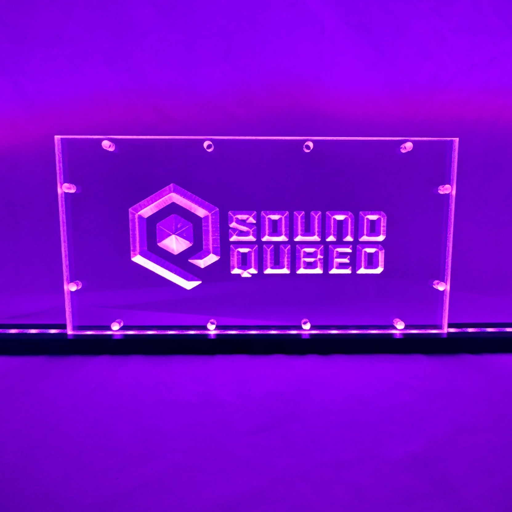 Sound Authority Plexiglass - 12" x 6" 3D Engraved Acrylic Window For Subwoofer Box