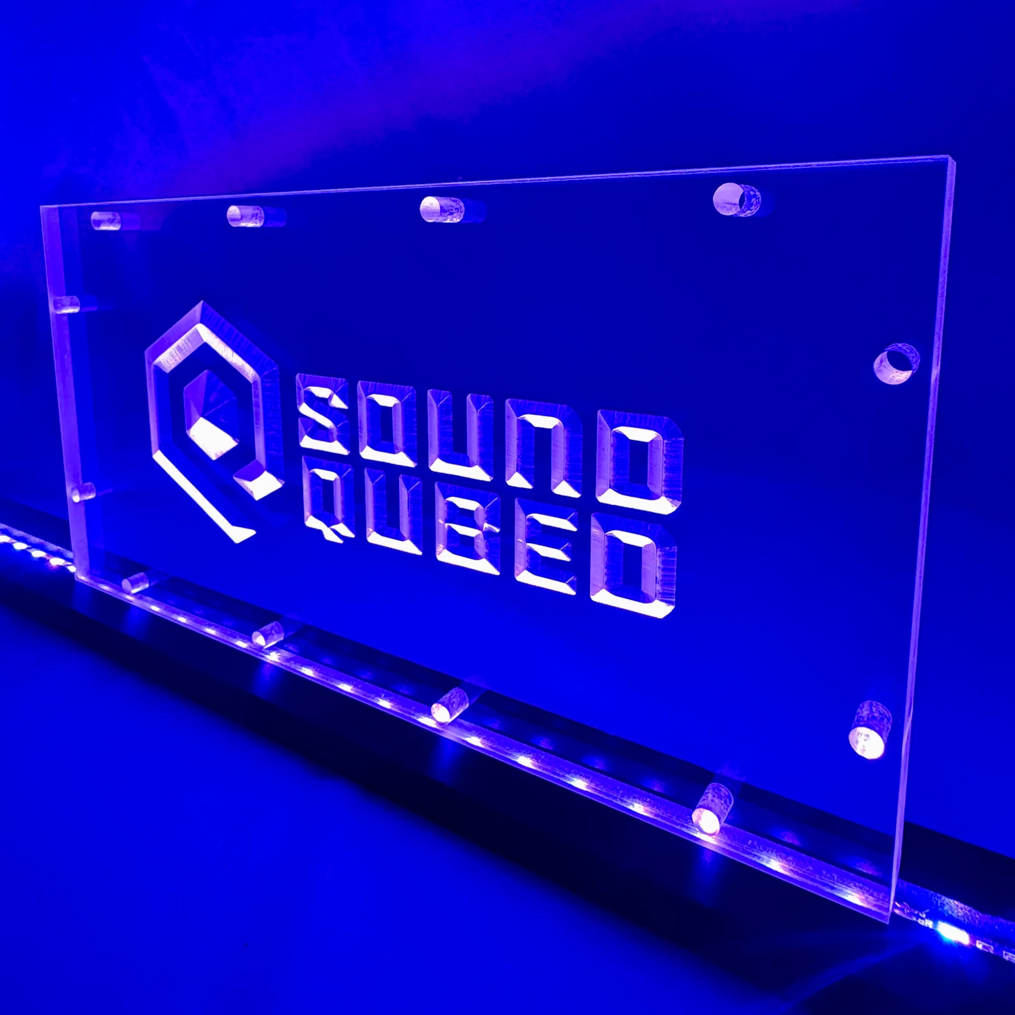 Sound Authority Plexiglass - 12" x 6" 3D Engraved Acrylic Window For Subwoofer Box