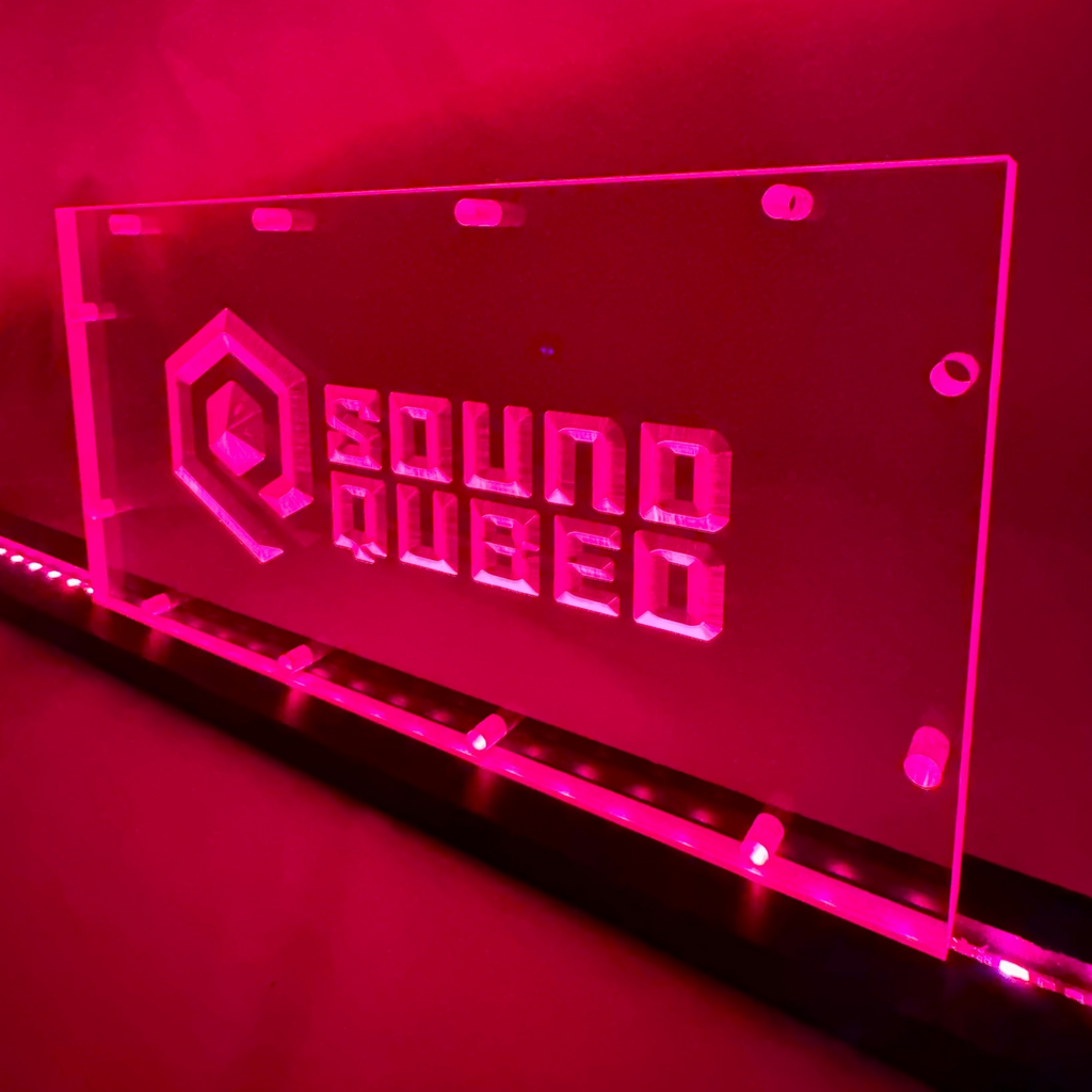 Sound Authority Plexiglass - 12" x 6" 3D Engraved Acrylic Window For Subwoofer Box