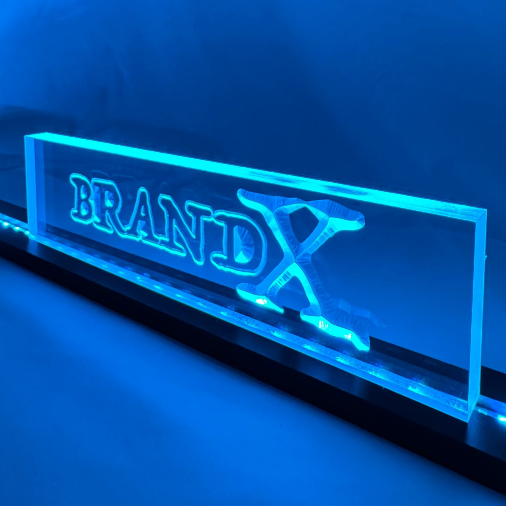 Sound Authority Plexiglass - 12" x 3" 3D Engraved Acrylic Window For Subwoofer Box