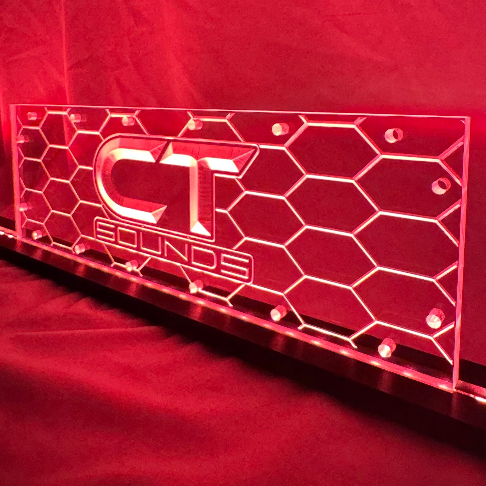 Sound Authority Plexiglass - 15" x 5" 3D Engraved Acrylic Window For Subwoofer Box