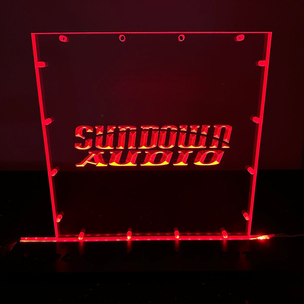 Sound Authority Plexiglass - 12" x 12" 3D Engraved Acrylic Window For Subwoofer Box
