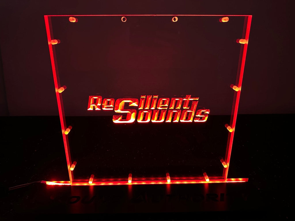 Sound Authority Plexiglass - 12" x 12" 3D Engraved Acrylic Window For Subwoofer Box
