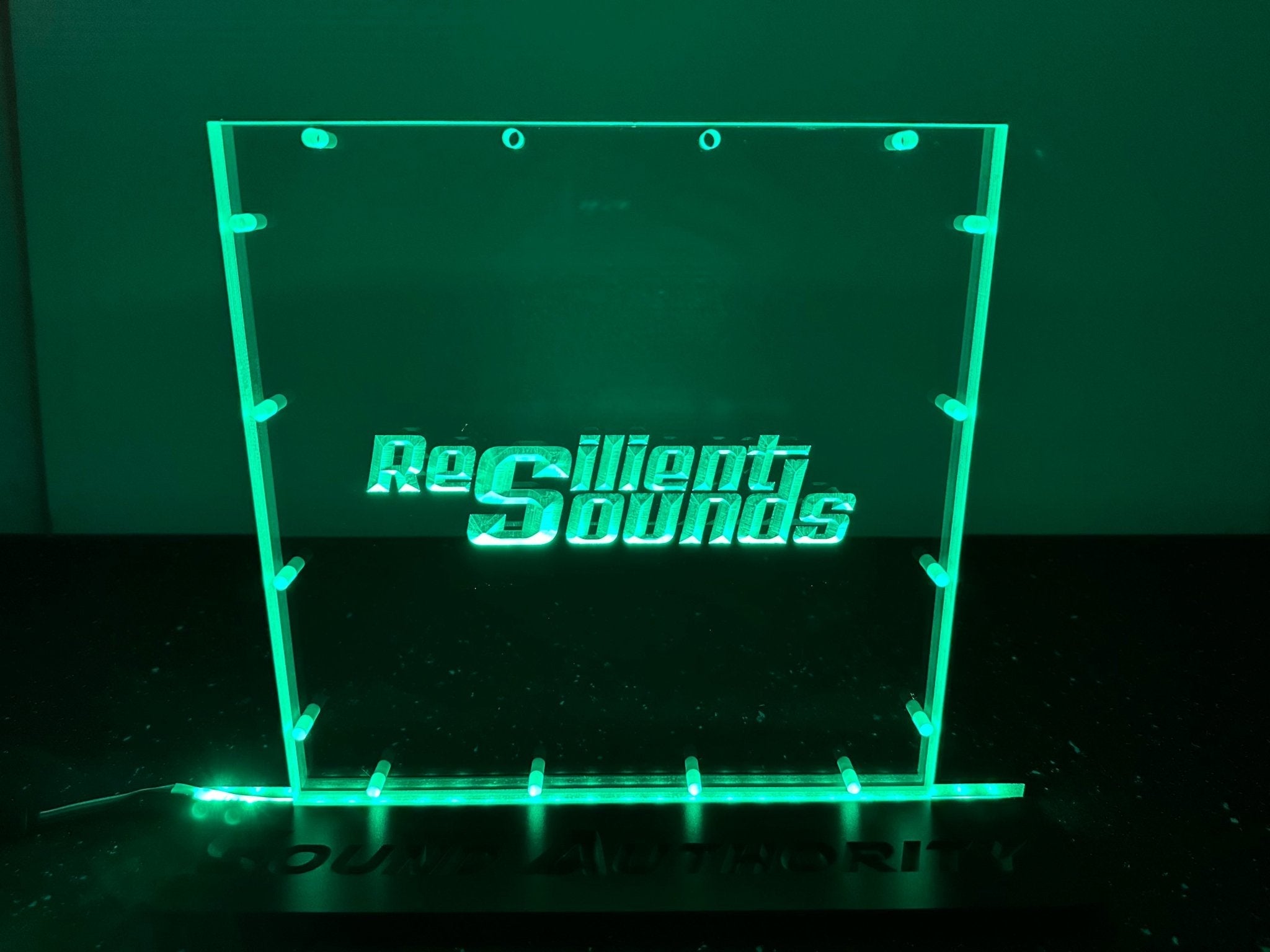 Sound Authority Plexiglass - 12" x 12" 3D Engraved Acrylic Window For Subwoofer Box