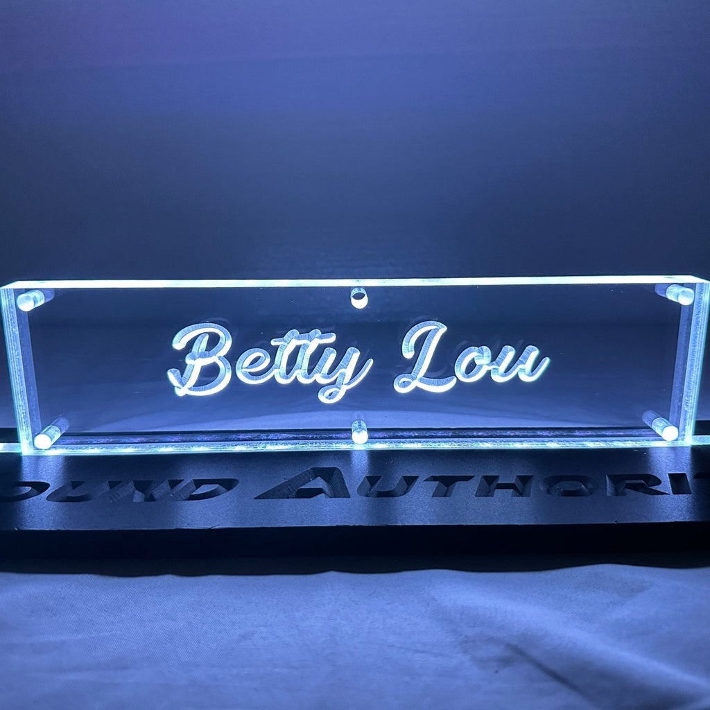 Sound Authority Plexiglass - 12" x 3" 3D Engraved Acrylic Window For Subwoofer Box