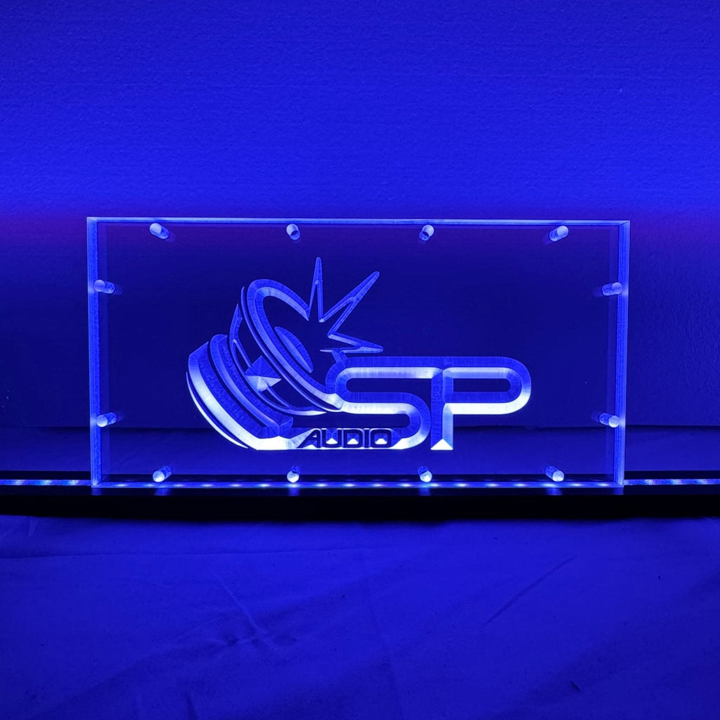 Sound Authority Plexiglass - 12" x 6" 3D Engraved Acrylic Window For Subwoofer Box