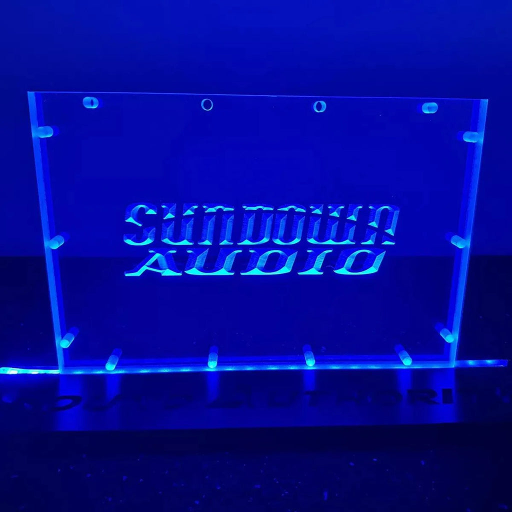 Sound Authority Plexiglass - 12" x 8" 3D Engraved Acrylic Window For Subwoofer Box