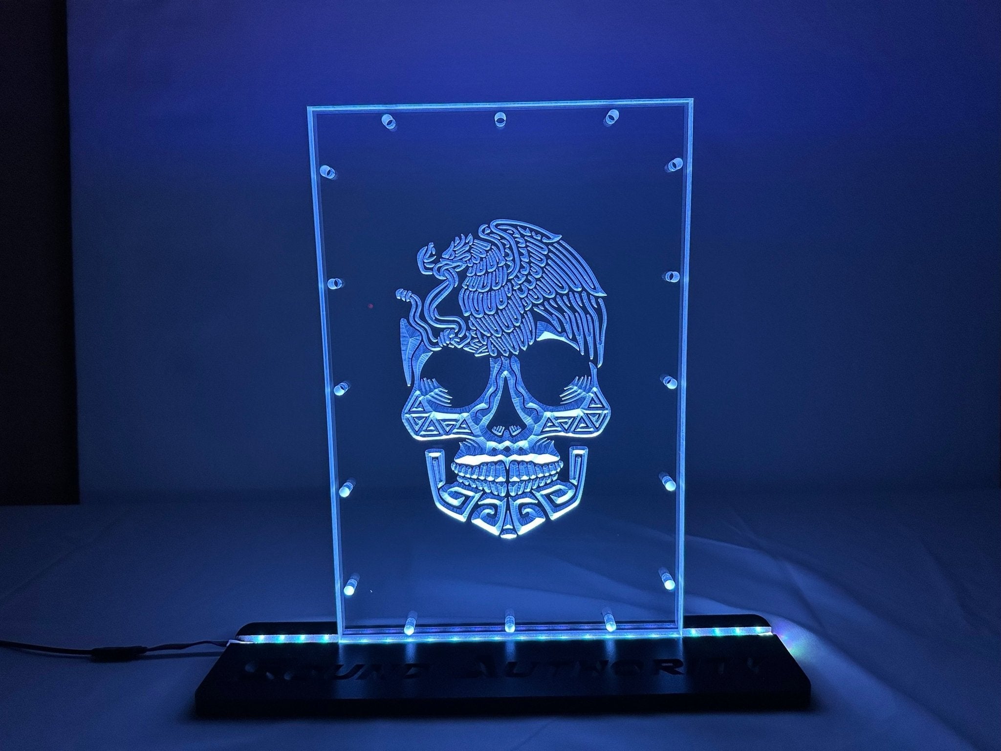 Sound Authority Plexiglass - 15" x 10" 3D Engraved Acrylic Window For Subwoofer Box