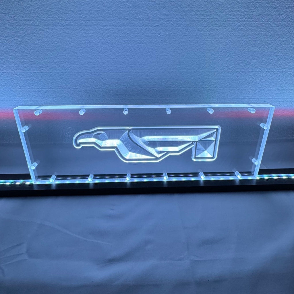 Sound Authority Plexiglass - 15" x 5" 3D Engraved Acrylic Window For Subwoofer Box