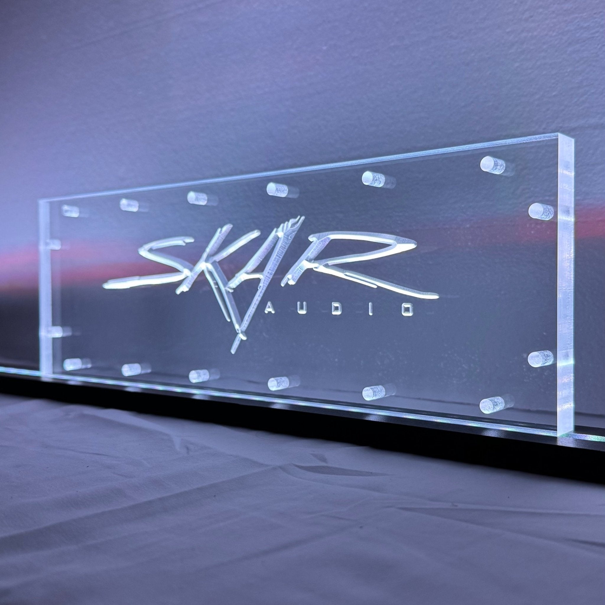 Sound Authority Plexiglass - 15" x 5" 3D Engraved Acrylic Window For Subwoofer Box