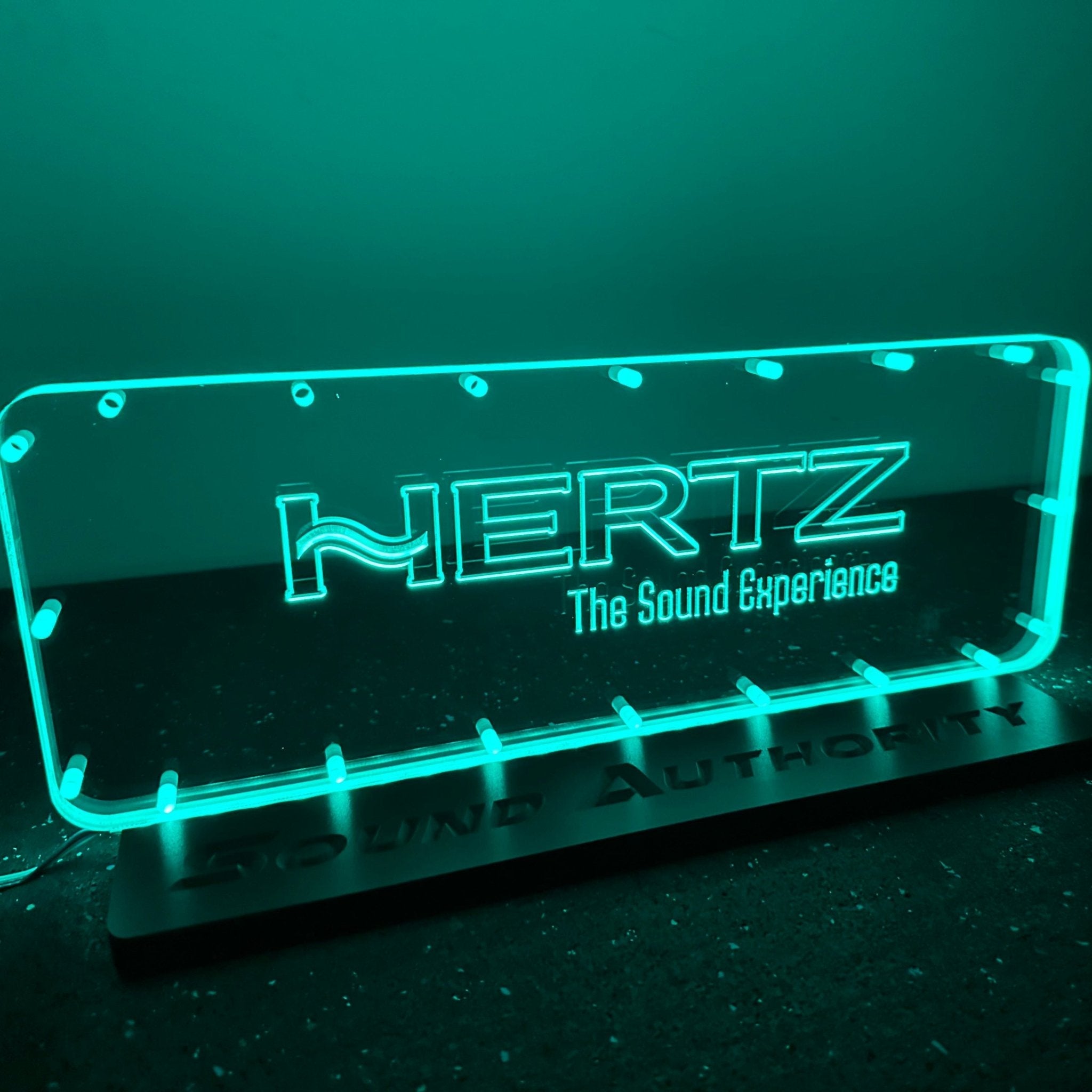 Sound Authority Plexiglass - 18" x 6" 3D Engraved Acrylic Window For Subwoofer Box
