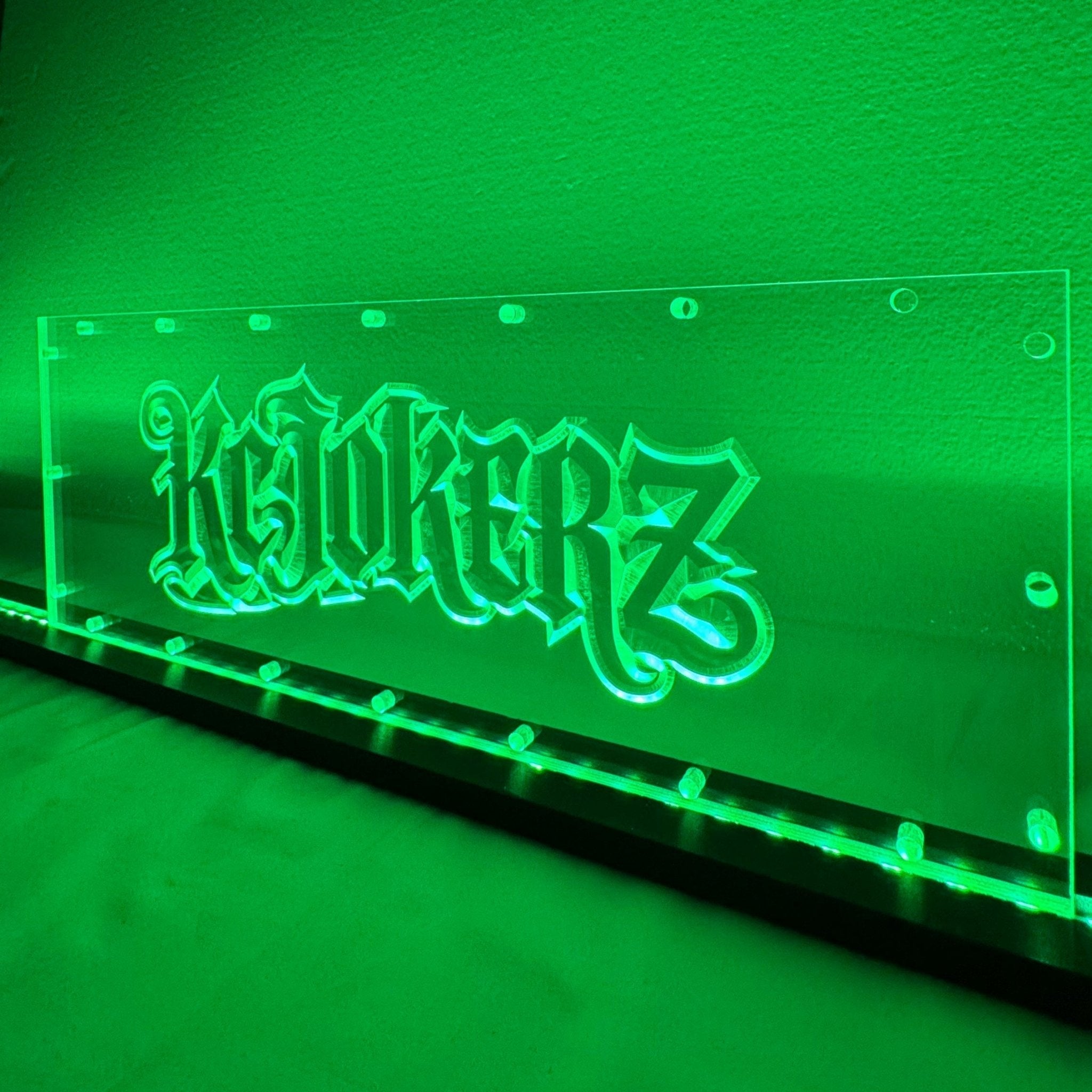 Sound Authority Plexiglass - 18" x 6" 3D Engraved Acrylic Window For Subwoofer Box