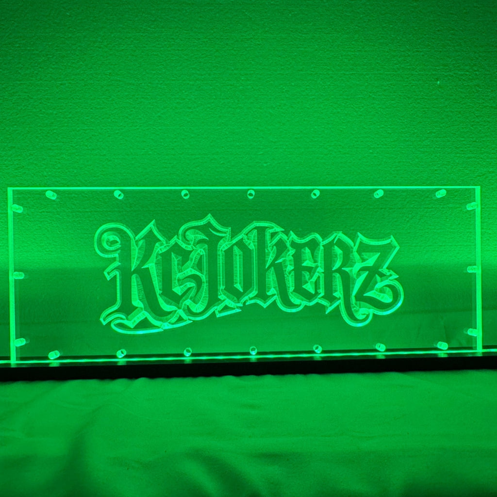 Sound Authority Plexiglass - 18" x 6" 3D Engraved Acrylic Window For Subwoofer Box