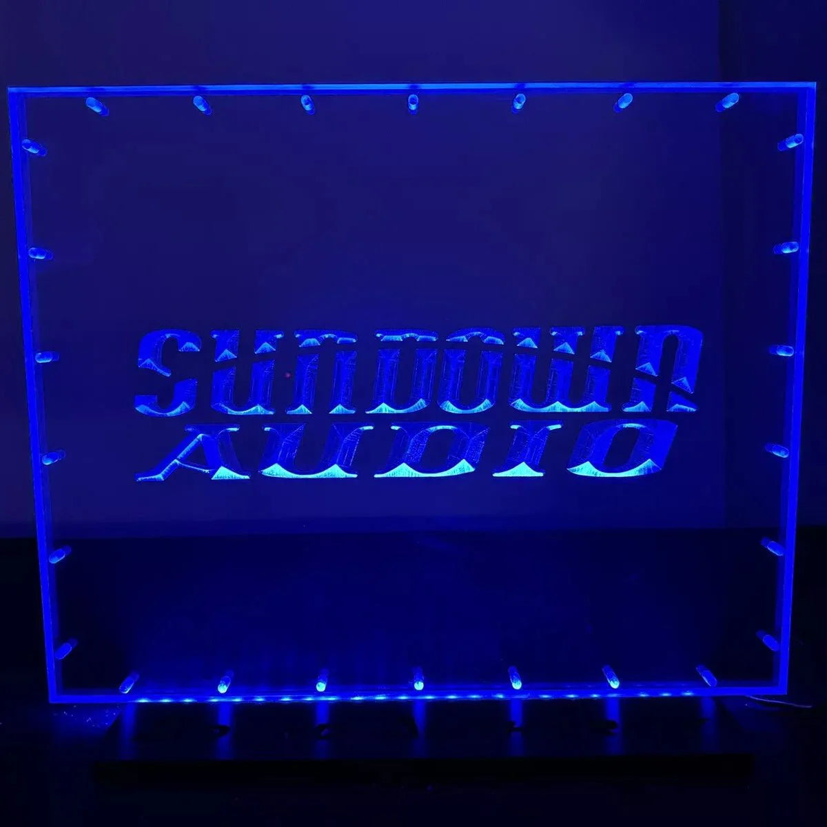 Sound Authority Plexiglass - 20" x 15" 3D Engraved Acrylic Window For Subwoofer Box