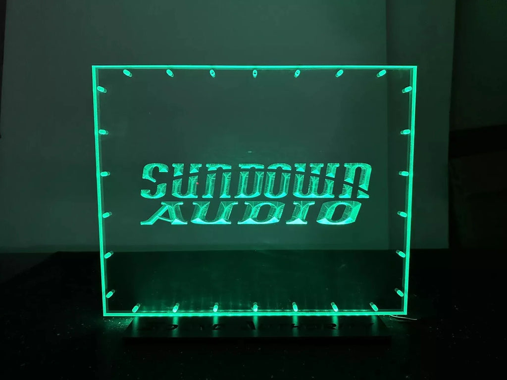 Sound Authority Plexiglass - 20" x 15" 3D Engraved Acrylic Window For Subwoofer Box