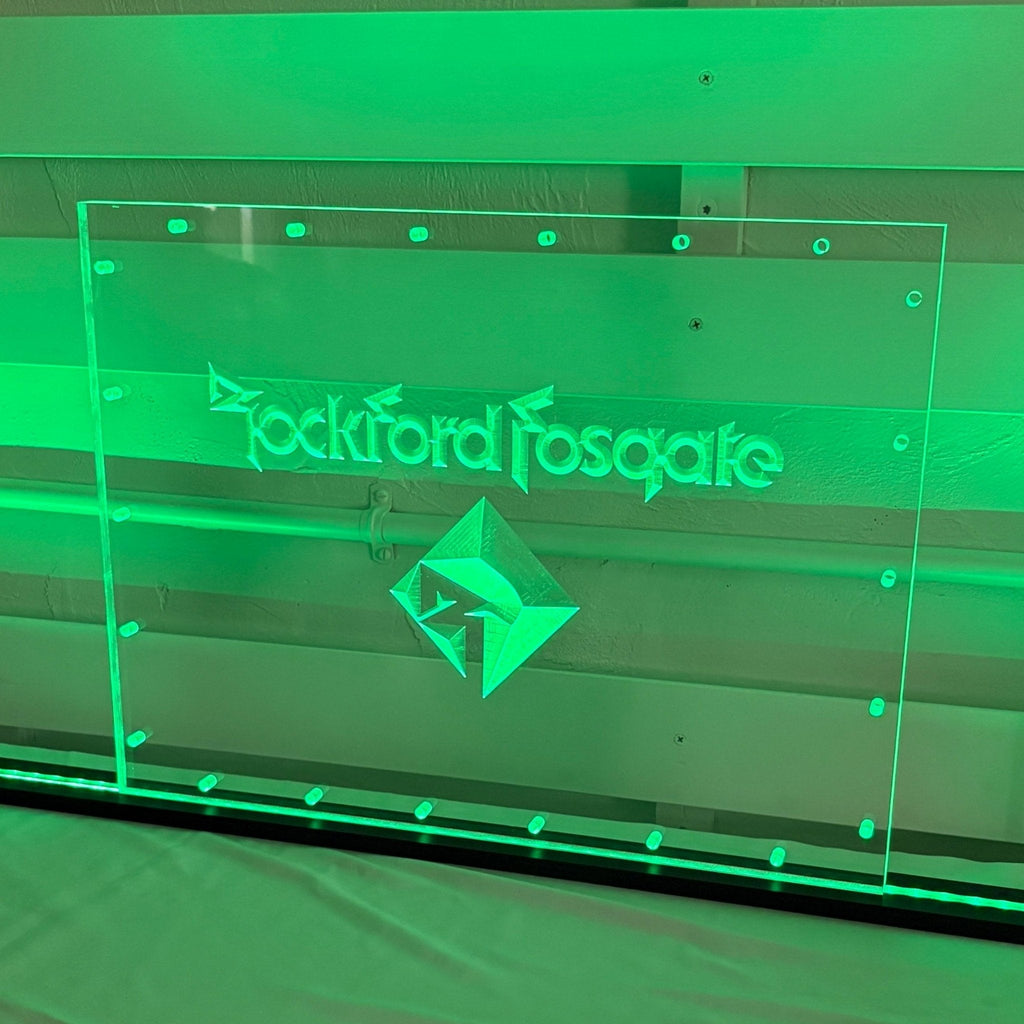 Sound Authority Plexiglass - 20" x 15" 3D Engraved Acrylic Window For Subwoofer Box