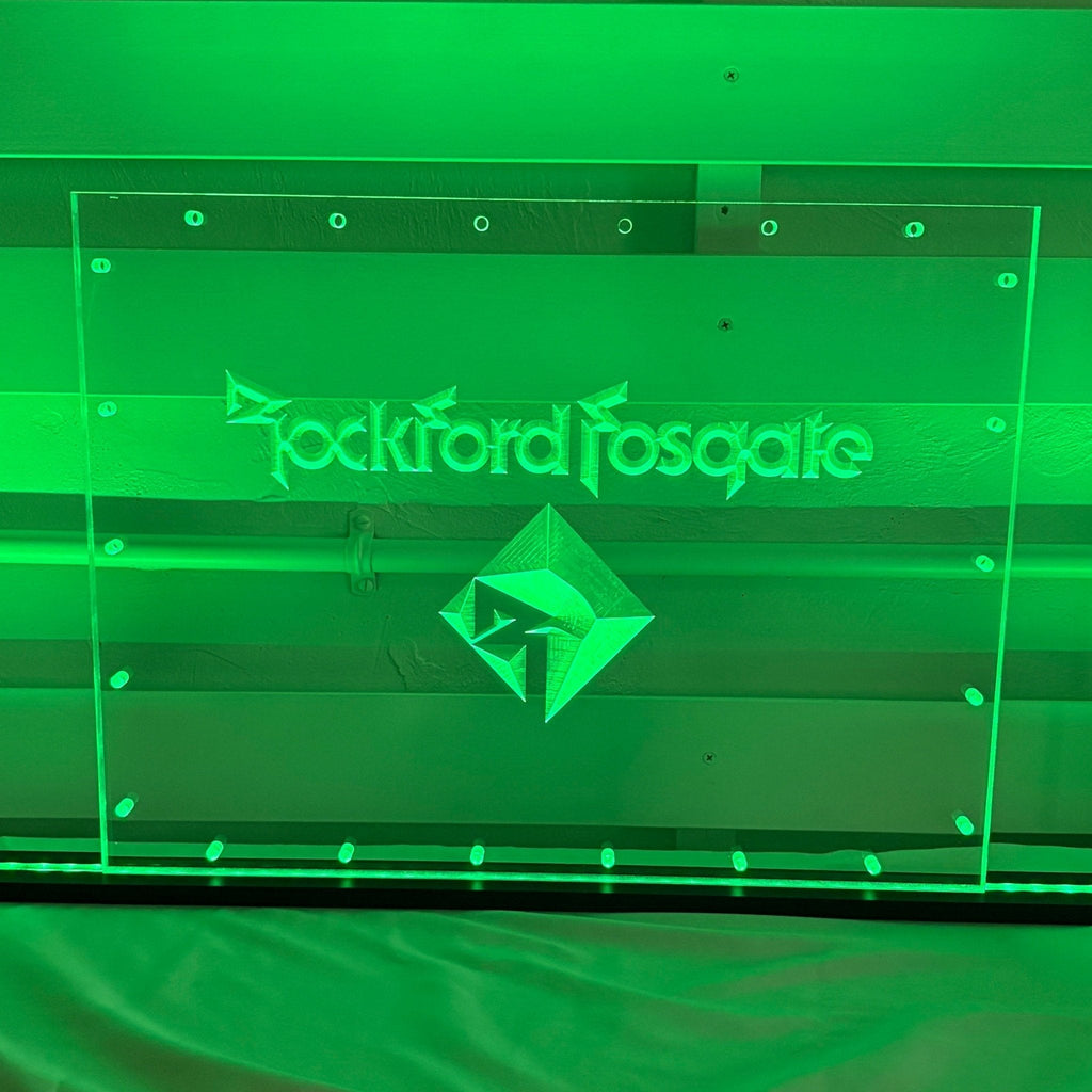 Sound Authority Plexiglass - 20" x 15" 3D Engraved Acrylic Window For Subwoofer Box