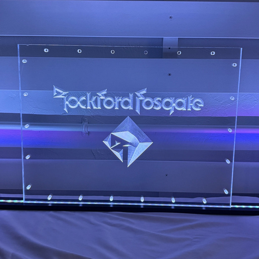 Sound Authority Plexiglass - 20" x 15" 3D Engraved Acrylic Window For Subwoofer Box