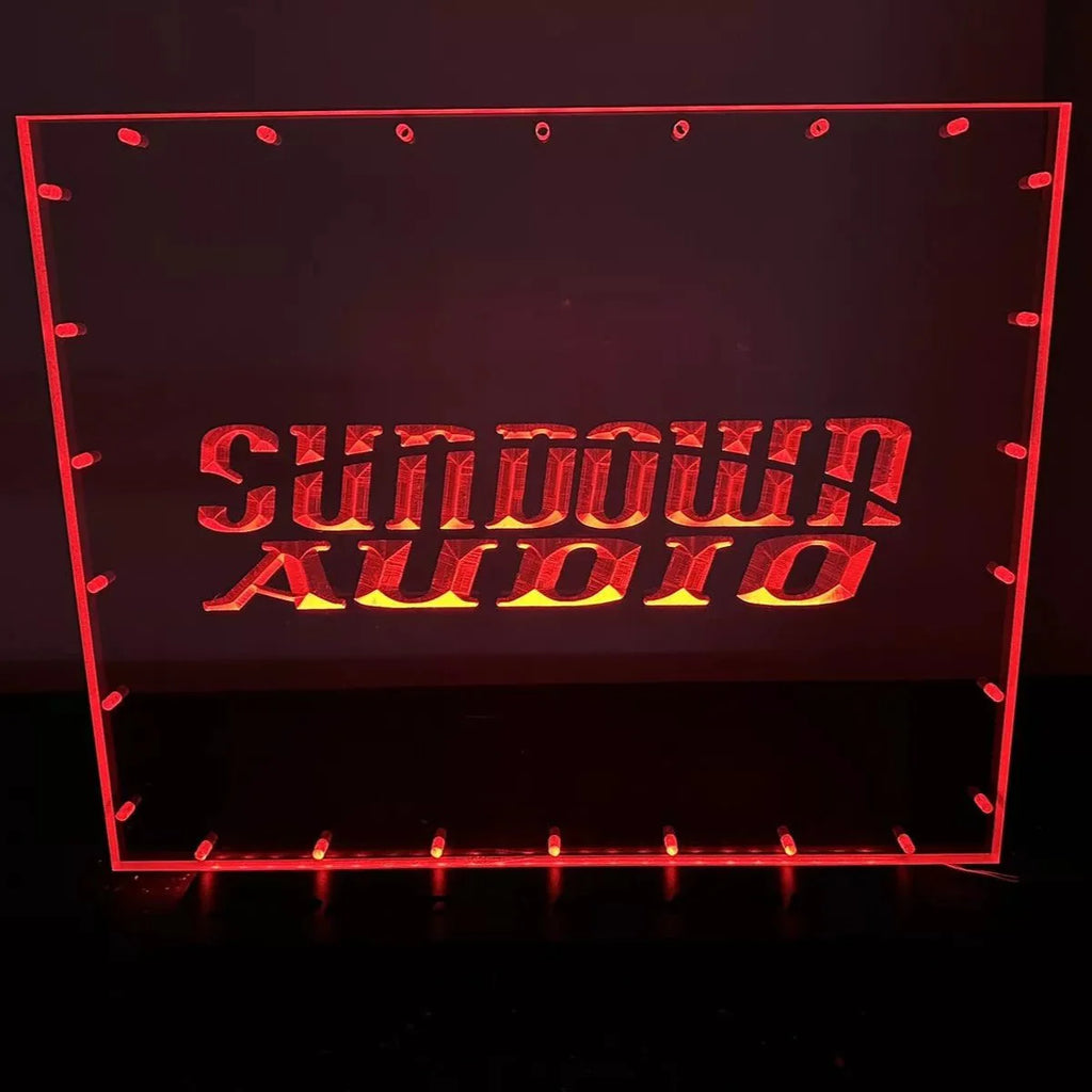 Sound Authority Plexiglass - 20" x 15" 3D Engraved Acrylic Window For Subwoofer Box
