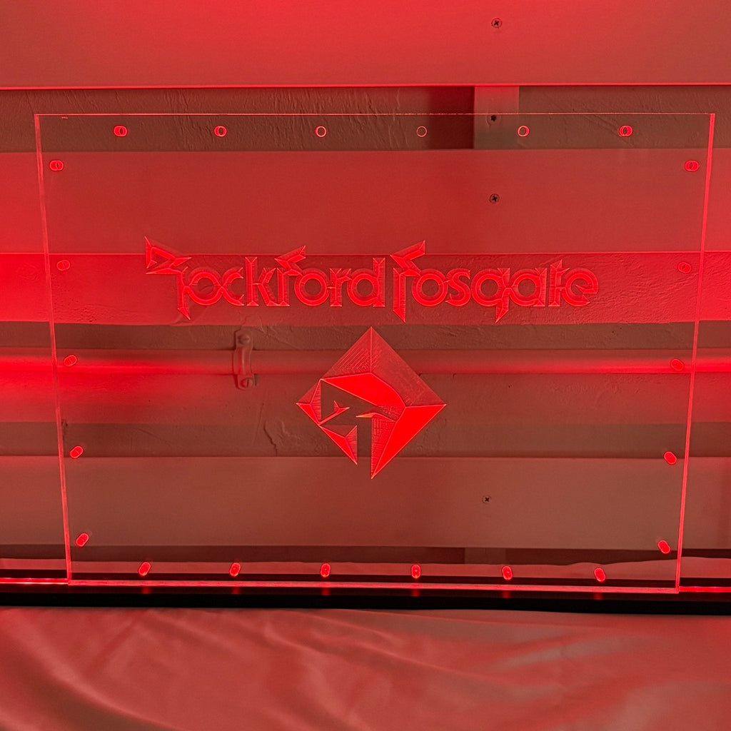 Sound Authority Plexiglass - 20" x 15" 3D Engraved Acrylic Window For Subwoofer Box