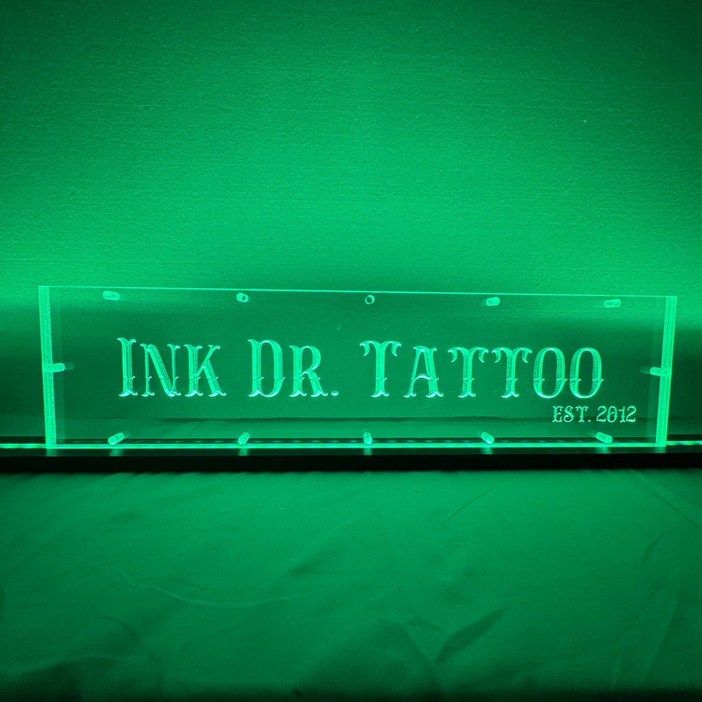 Sound Authority Plexiglass - 20" x 5" 3D Engraved Acrylic Window For Subwoofer Box