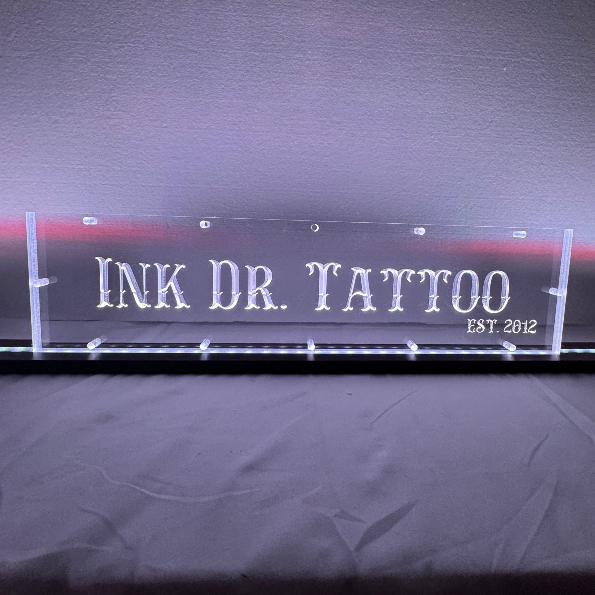 Sound Authority Plexiglass - 20" x 5" 3D Engraved Acrylic Window For Subwoofer Box