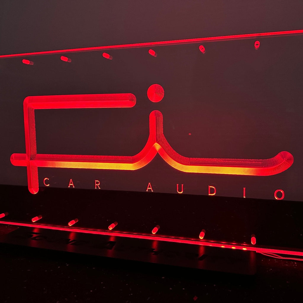 Sound Authority Plexiglass - 24" x 12" 3D Engraved Acrylic Window For Subwoofer Box