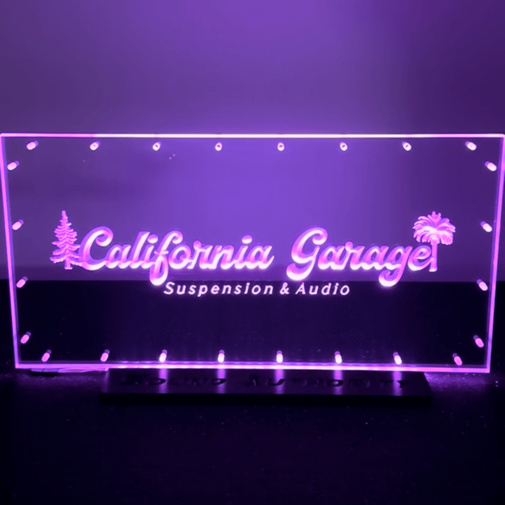 Sound Authority Plexiglass - 24" x 12" 3D Engraved Acrylic Window For Subwoofer Box