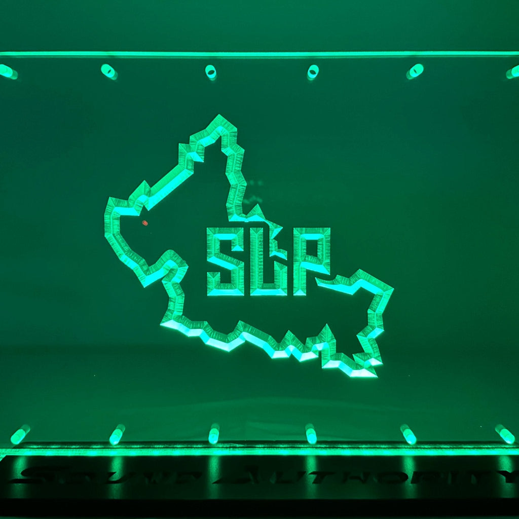 Sound Authority Plexiglass - 24" x 12" 3D Engraved Acrylic Window For Subwoofer Box