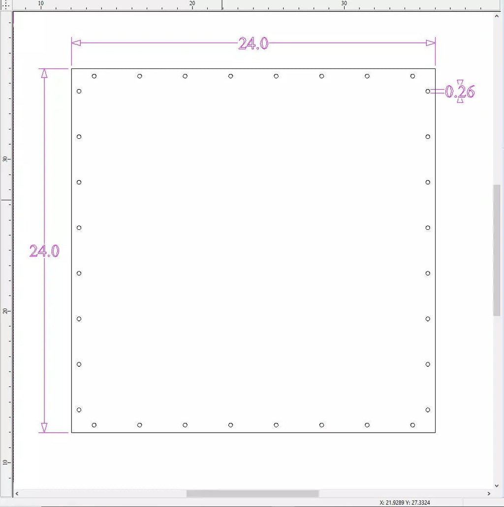 Sound Authority Plexiglass - 24" x 24" 3D Engraved Acrylic Window For Subwoofer Box
