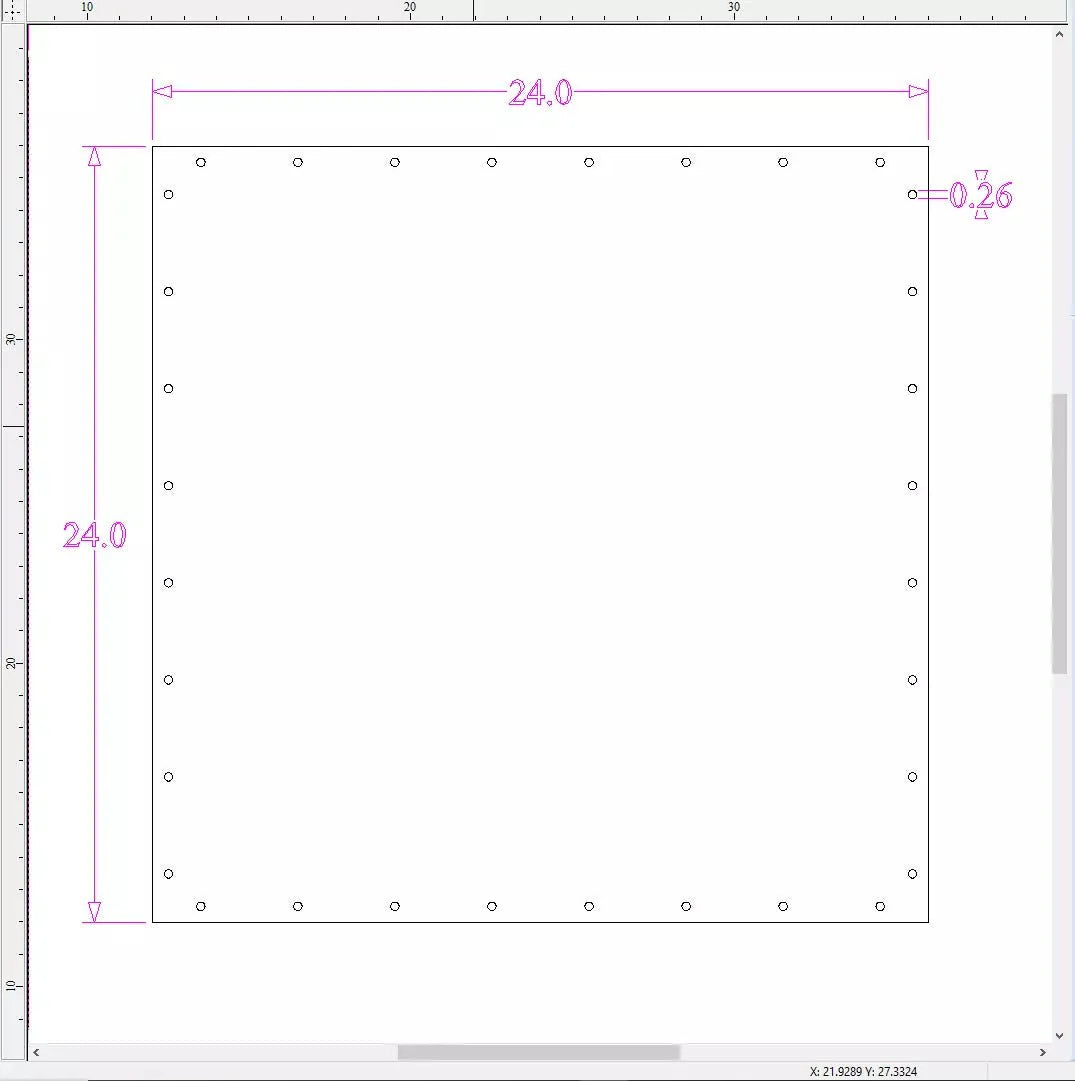 Sound Authority Plexiglass - 24" x 24" 3D Engraved Acrylic Window For Subwoofer Box