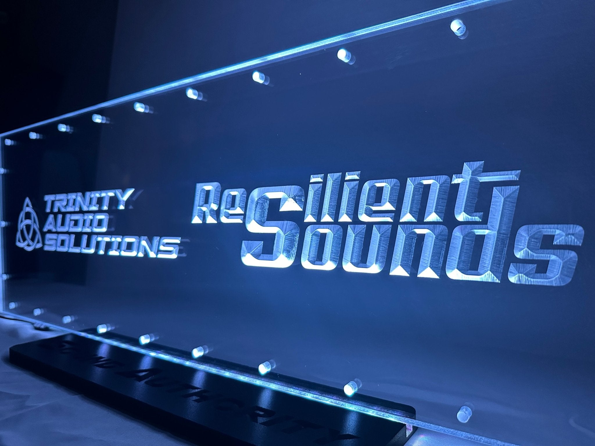 Sound Authority Plexiglass - 30" x 10" 3D Engraved Acrylic Window For Subwoofer Box