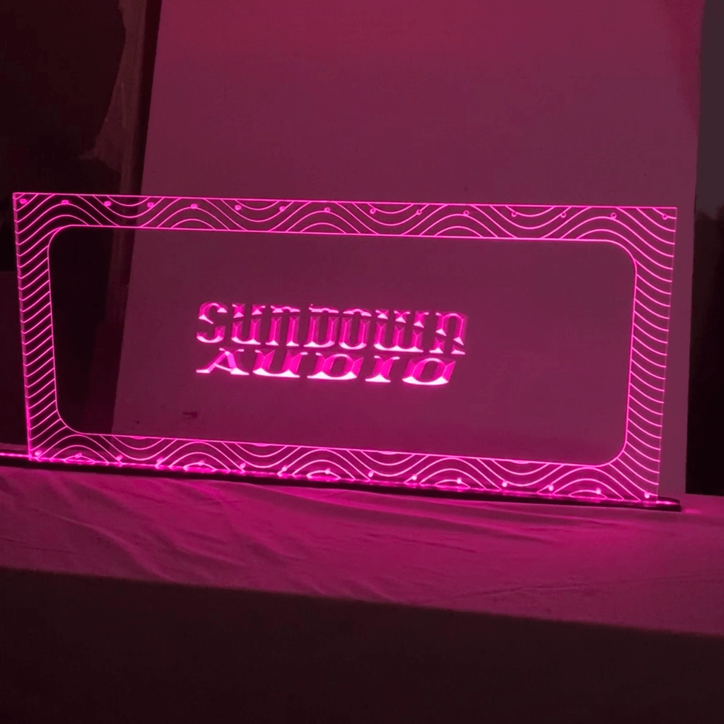 Sound Authority Plexiglass - 36" x 18" 3D Engraved Acrylic Window For Subwoofer Box