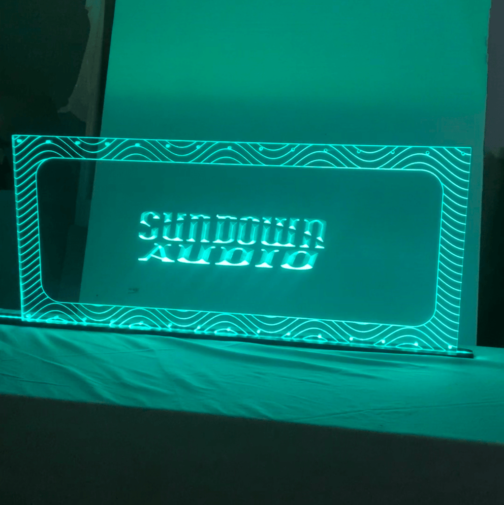 Sound Authority Plexiglass - 36" x 18" 3D Engraved Acrylic Window For Subwoofer Box