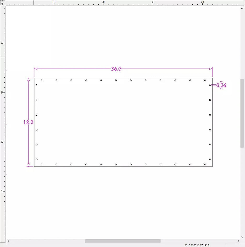 Sound Authority Plexiglass - 36" x 18" 3D Engraved Acrylic Window For Subwoofer Box