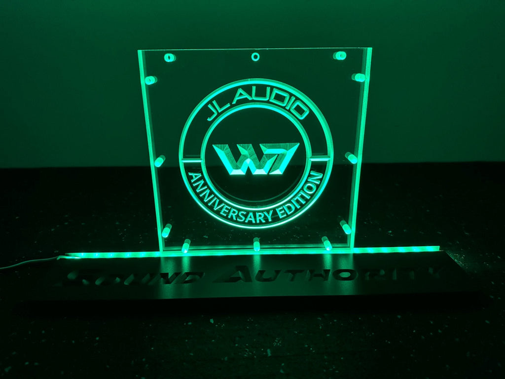Sound Authority Plexiglass - 8" x 8" 3D Engraved Acrylic Window For Subwoofer Box
